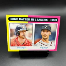 2024 Topps Heritage #308 Runs Batted In Leaders Kyle Tucker Matt Olson