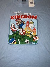 Vintage Style SUPER MARIO BROS. NES Nintendo T-Shirt Suze L 1980's Koopa Nwt
