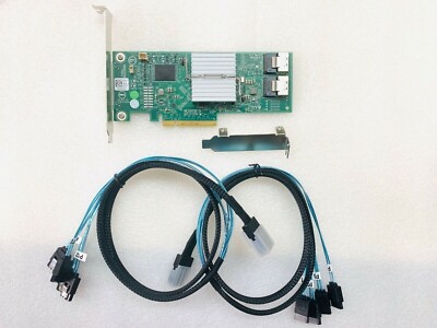 Dell PERC H310 9240-8i M1015 SAS SATA 8-Port Raid Controller+ 2*SFF-8087 cables