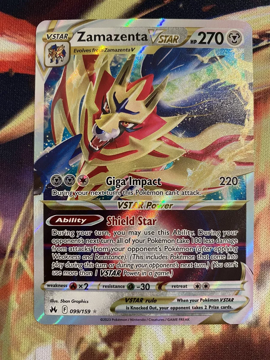 Zamazenta VSTAR 99/159 - Crown Zenith Holofoil - Game Nerdz