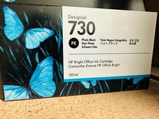 P2V65A HP 730 130-ml Matte Black DesignJet Ink Cartridge,  