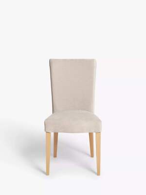 John Lewis Evelyn Dining Chair, Brushed Tweed Natural, (Beech Wood