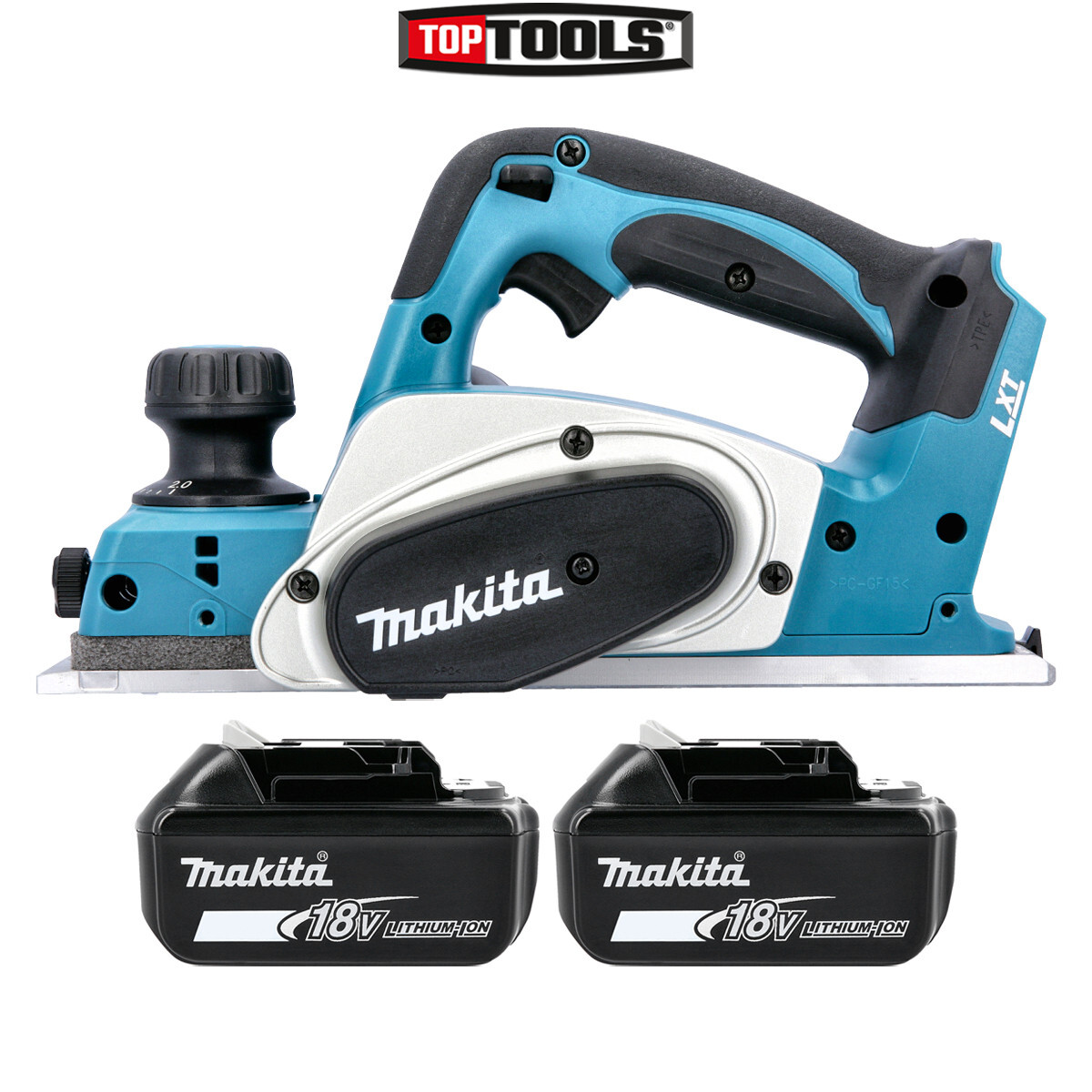 Makita DKP180Z LXT 18V Li-Ion 82mm Planer With 2 x 5ah Batteries