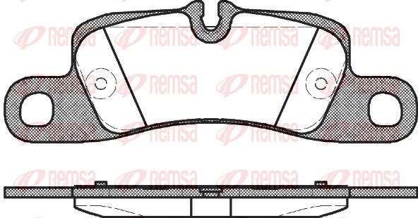 Remsa BremsbeläGe Bremsbelegsatz Hinten FüR Porsche Cayenne 911 Cabriolet-image