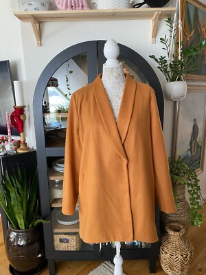 NWT Vila Cathay Spice Shawl Jacket, Women's XL Coat, Caramel Color,  ASOS, Wool