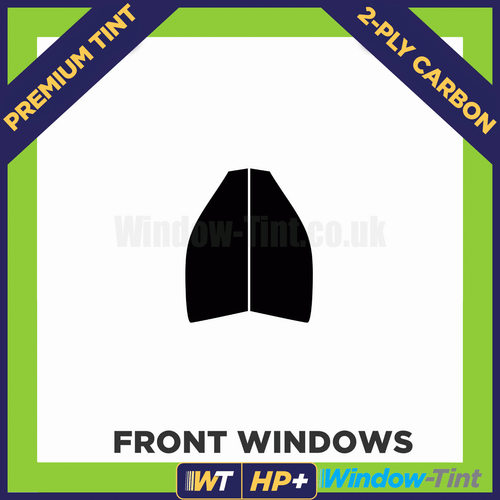 For Honda Prelude 2-door 1992-1996 Carbon Pre Cut Window Tint Front Premium HP+ - Picture 2 of 10