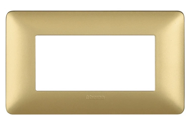 BTICINO MATIX AM4804MGL PLACCA 4 MODULI GOLD