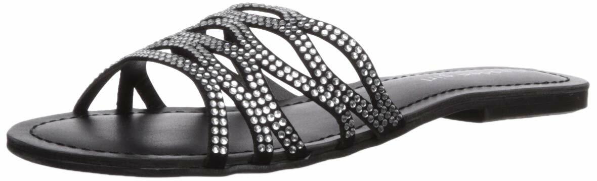 Madden Girl Women's Sunday Slide Sandal Multi/ Black Size 6.5