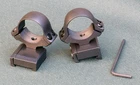 CZ550 Magnum rifle scope mounts, 1 inch rings and bases, STEEL MATTE finish.