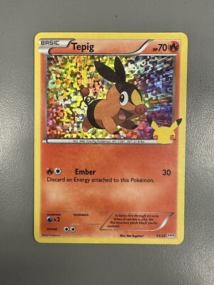 tepig mcdonalds pokemon card (13/25) [McDonald's 25th Anniversary] Colorless Artist Tepig (Mcdonald's Collection TCG) |