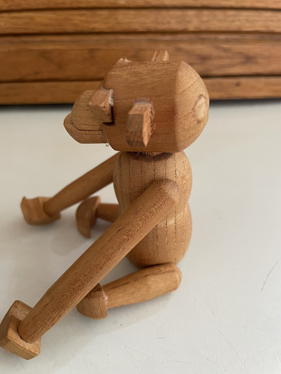 Vintage Viking Hand Made Japan Modern Wooden Monkey | eBay