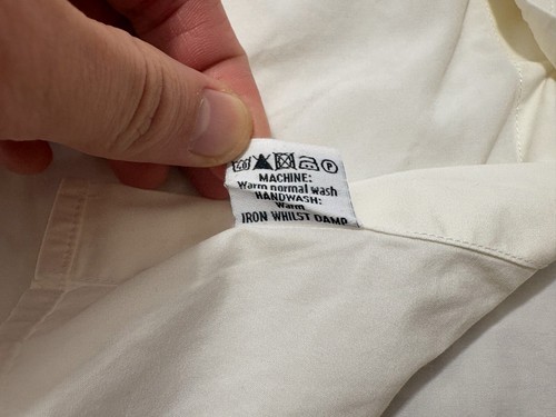 Turnbull & Asser Shirt Mens 17.5 (52in Chest) Dress French Cuff Off White (READ) - Picture 12 of 19