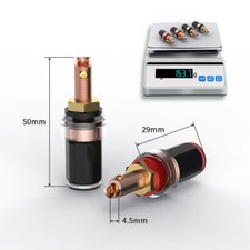 4PCS Binding Post Banana Female Speaker Amplifier Terminals Pure Copper Plated