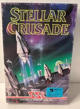 Stellar Crusade IBM PC SSI Software 5.25 Floppy Big Box With Manual