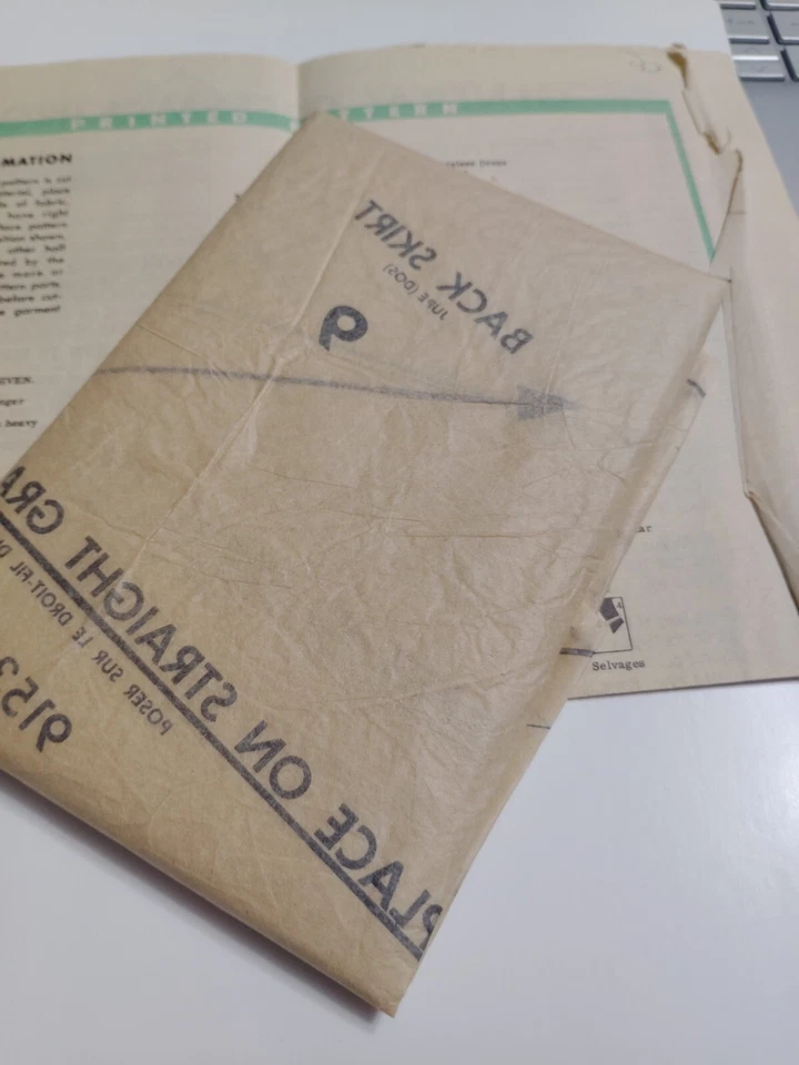 Dress 16 Sleeveless Collared Sewing 9153 Printed Pattern Mail Order VTG Trad - Image 4 of 4