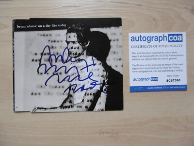 Bryan Adams Original Autograph Signed CD Cover ''On A Day Like Today'' ACOA