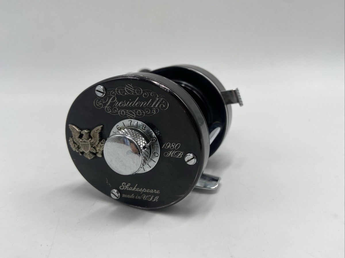 Shakespeare President II 1980 HB Baitcasting Fishing Reel Vintage 