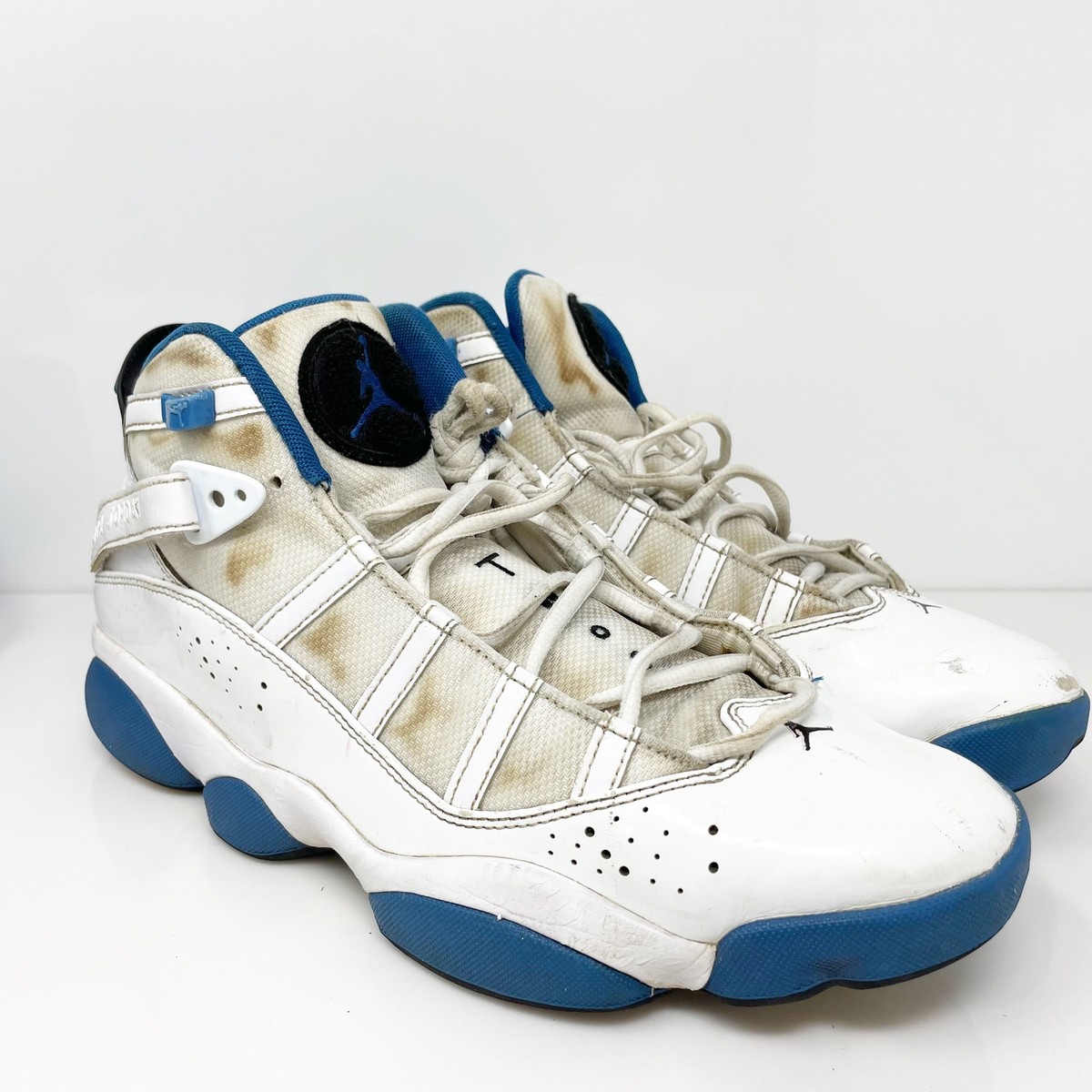 Nike Mens Air Jordan 6 Rings 322992-114 White Basketball