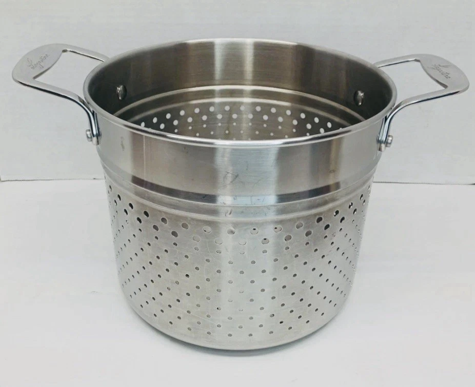 Lagostina Cookware Stainless Strainer 9” Diameter, 7 1/4” Height