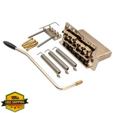 Musiclily Gold Tremolo Bridge Brass Block Strat Guitar