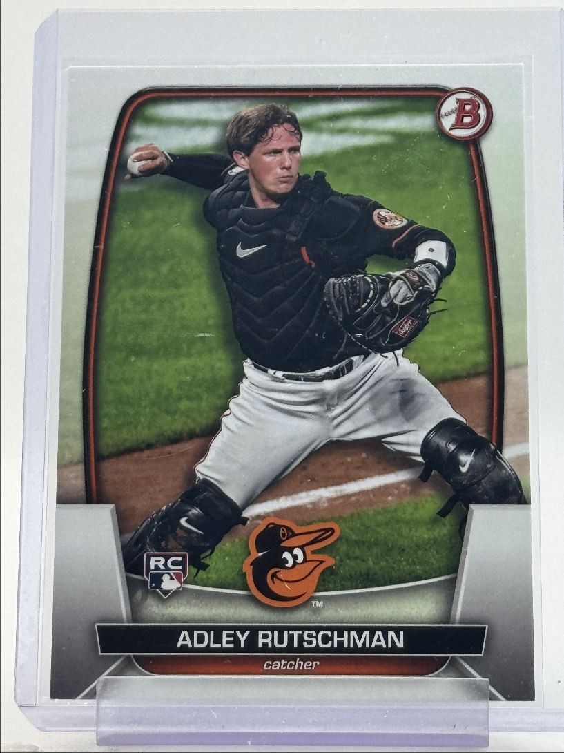 ADLEY RUTSCHMAN 2023 BOWMAN BASEBALL ROOKIE PAPER ORIOLES #40 RC Q6412