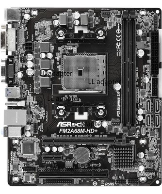 FOR ASROCK FM2A68M-HD+DDR3*2 32GB D-Sub DVI-D HDMI Micro ATX Motherboard Test OK
