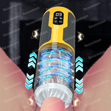 Male Masturbaters Automatic HandsFree Thrusting Cup Rotating Stroker Men Sex Toy