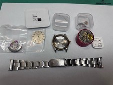 Rolex 1005 Oyster Perpetual 34mm 14K Yellow GOLD Fluted Bezel 19mm 7835 NewParts