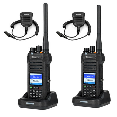2*Ailunce HA1G GMRS Radio handheld IP67 Waterproof 2800mAh Two Way Radios & Mic