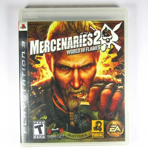 Mercenaries 2 World in Flames CIB Playstation 3 Authentic Tested Complete in Box
