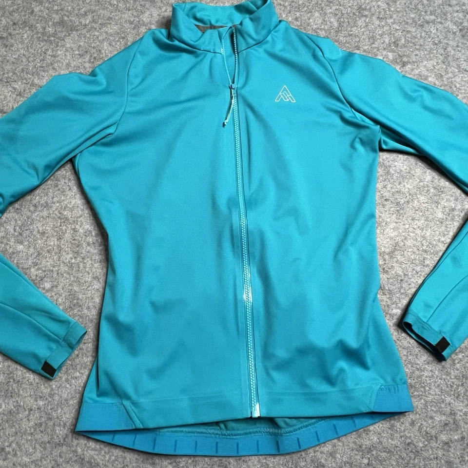 7Mesh Womens Lightweight Gore-Tex Infinium Cycling Jacket Turquoise Aqua Size M - Image 2 of 4