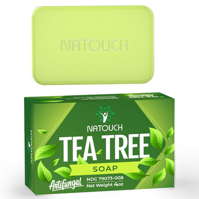 Tea Tree Oil Soap, Medicated Green Tea Soap Bar, 4 oz(Pack of 1)