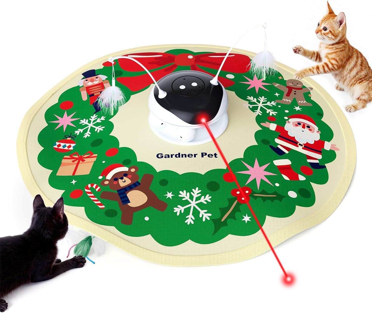 Giocattolo per Gatti 5 in 1 Elettrico: Gioco Interattivo Automatico Ricaricabile
