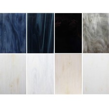 LITMIND 8 Sheets Stained Glass Variety Pack, 4 x 6 inch Mosaic Glass Tiles for C
