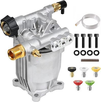 #ad YAMATIC Pressure Washer Pump 3 4quot; Shaft Horizontal Power Silver $115.22