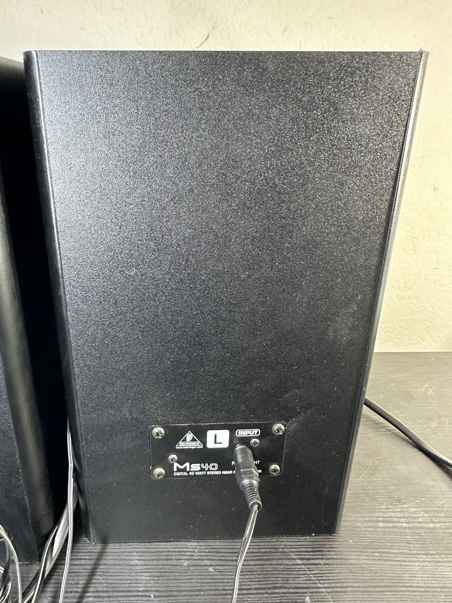 Behringer MS40 Powered Studio Monitors, Working, Tear In Speaker