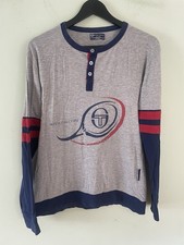 Vintage Sergio Tachini Grey Long Sleeve T Shirt Medium 