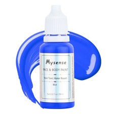Blue Face Body Paint Water Based Washable 0.6 oz