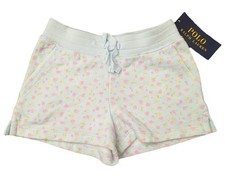 Polo Ralph Lauren Toddler Girls Floral Blue Fleece Shorts Size 2T