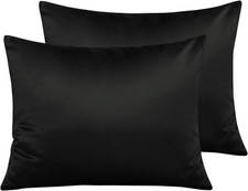 Zippered Satin Pillow Cases for Hair and Skin, Luxury Standard Hidden Zipper