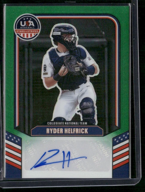 2026 Panini Stars & Stripes Prizm USA #CNT-RH Ryder Helfrick Green
