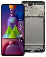 FüR Samsung Galaxy M51 2020 M515 Bildschirm Lcd Display Incell Rahmen