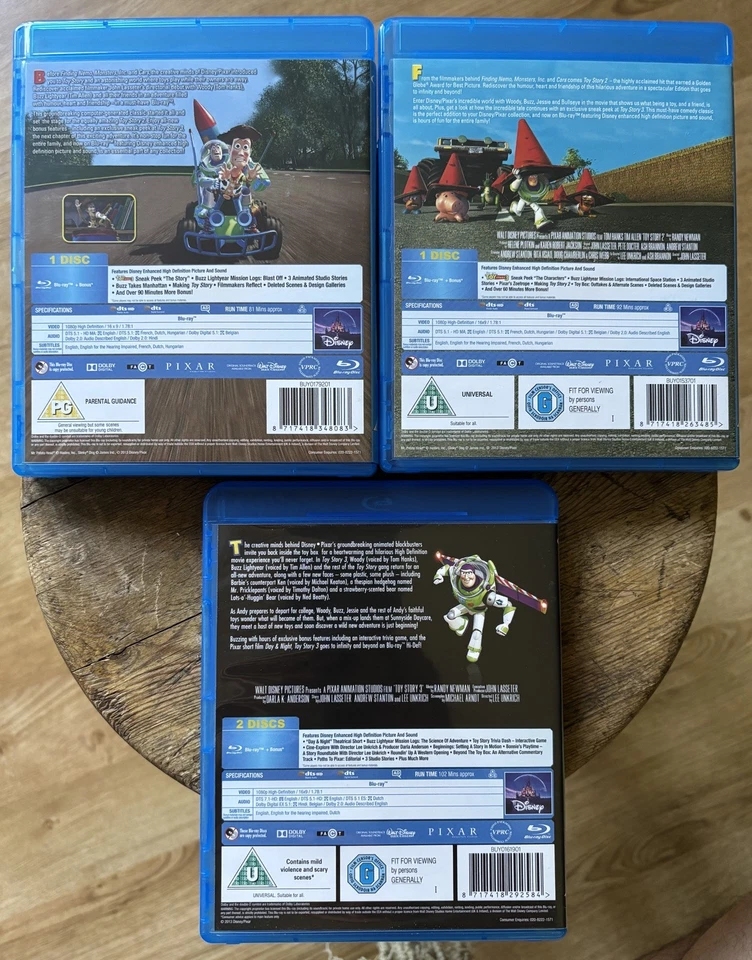 TOY STORY TRILOGY BLU RAY  - Image 4 of 4