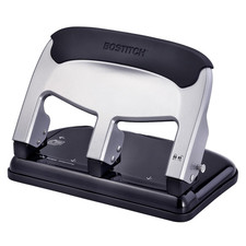 Office EZ Squeeze Heavy Duty 3 Hole Punch, 40-Sheet Capacity, Use Less Force,...