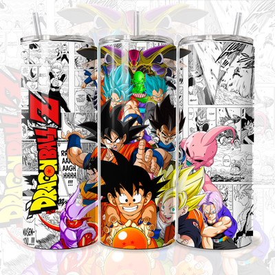 Dragon Ball Z Goku Squad 20oz Handmade Sublimation Tumbler