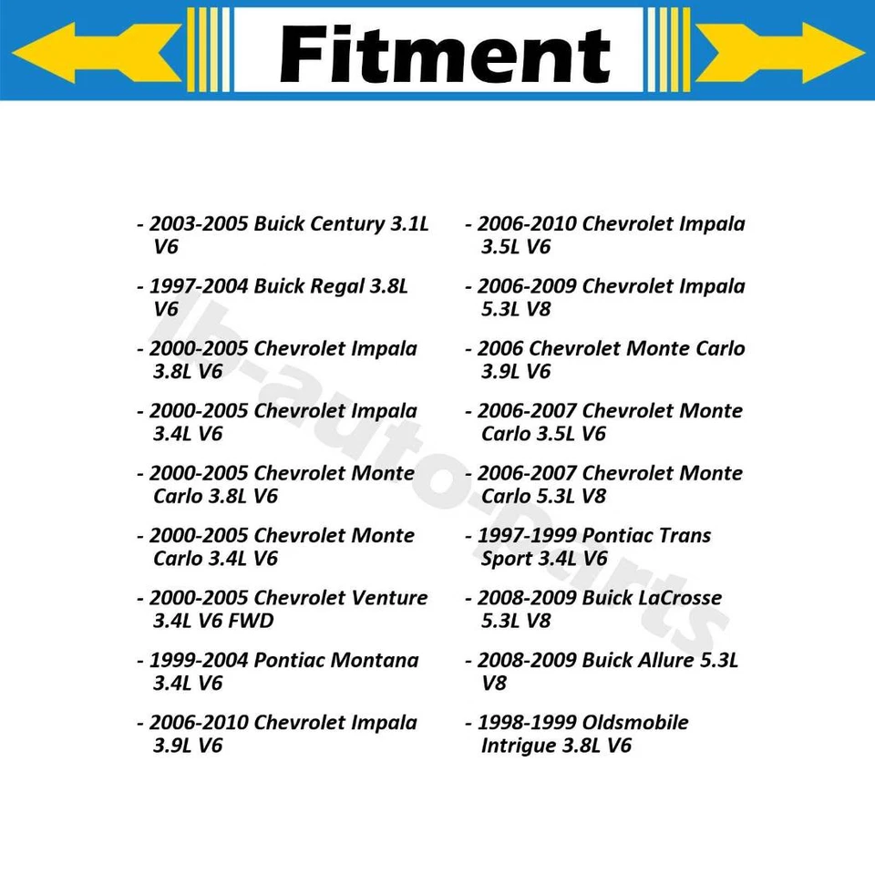Pinzas de freno traseras 2 piezas para Chevrolet Monte Carlo 2000-2005 3,4 L Foto 2 de 4
