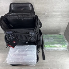 Piscifun Fishing Tackle Backpack with 4 Boxes, Rod Holders