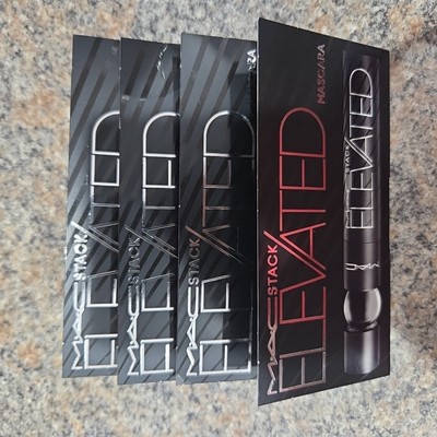 FOUR PACK MAC Stack Mascara Superstack Mega Brush Black Mascara .1 oz./ 3 ml