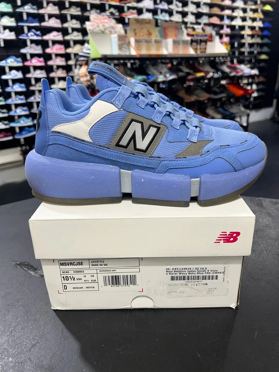 Yes,IamTzuyu Blue ver. ツウィ New Balance Jaden Smith x Vision Racer Wavy Baby Blue for Sale