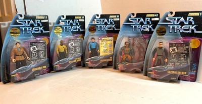 5 Stück Playmates Star Trek Warpfaktor Koloth, Bashier, Odo, Sisko, Kang MR226